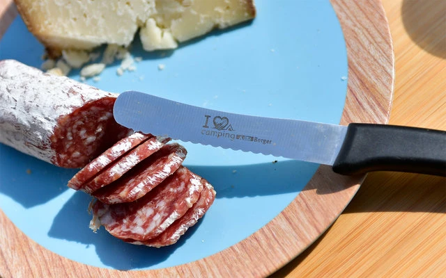 I Love Camping Red Breakfast Knife 1 I Love Camping Red Breakfast Knife