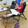Berger Slimline Folding Chair & Leg Rest Set Green