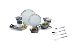 Berger Stripes Tableware Set 16 Pcs