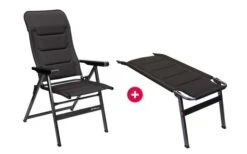 Berger Novara Folding Chair With Leg Rest SET